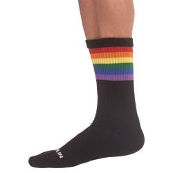Barcode Berlin Chaussettes noires PRIDE GYM Rainbow